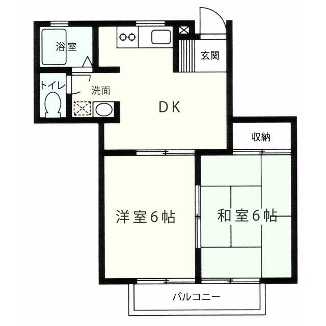 ロイヤルパレスＫＩＳＨＩ 102号室 間取り