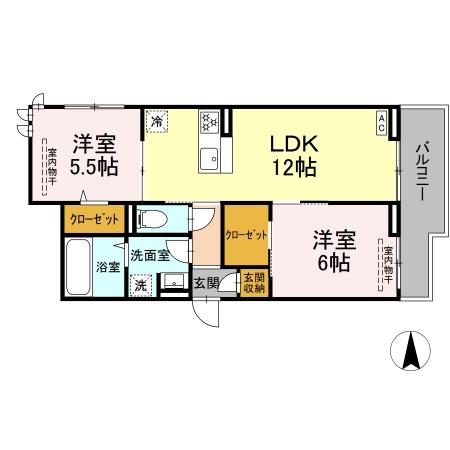 ボヌール 301号室 間取り