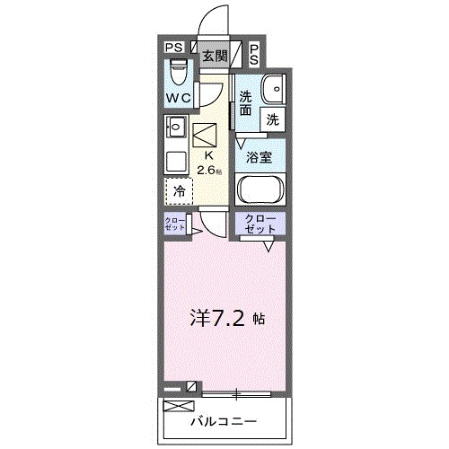 ベルクワルツ大船 302号室 間取り