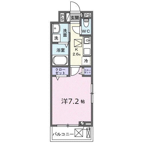ベルクワルツ大船 301号室 間取り