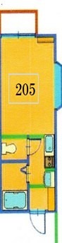 パレスNOJIMAⅡ 205号室 間取り