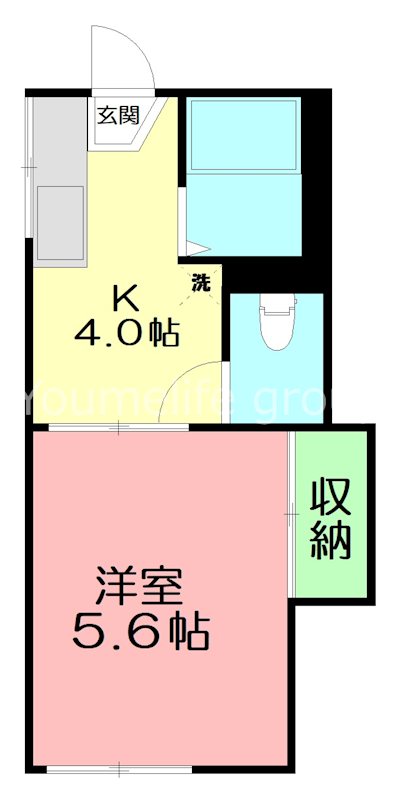 神戸ハイム 203号室 間取り