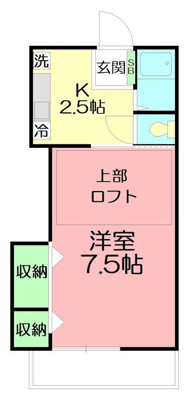 アヴェニール湘南Ⅱ 203号室 間取り