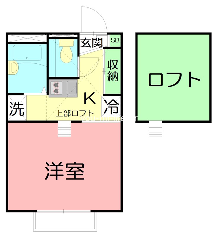 ASUFORT湘南平 206号室 間取り