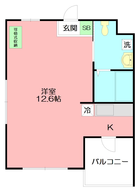 グラーテス・ワン 201号室 間取り