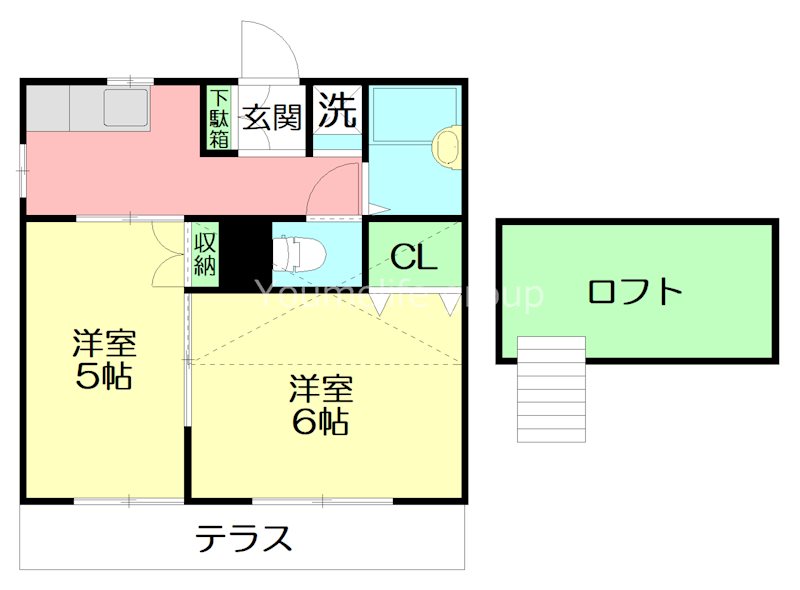 エクレールK 207号室 間取り