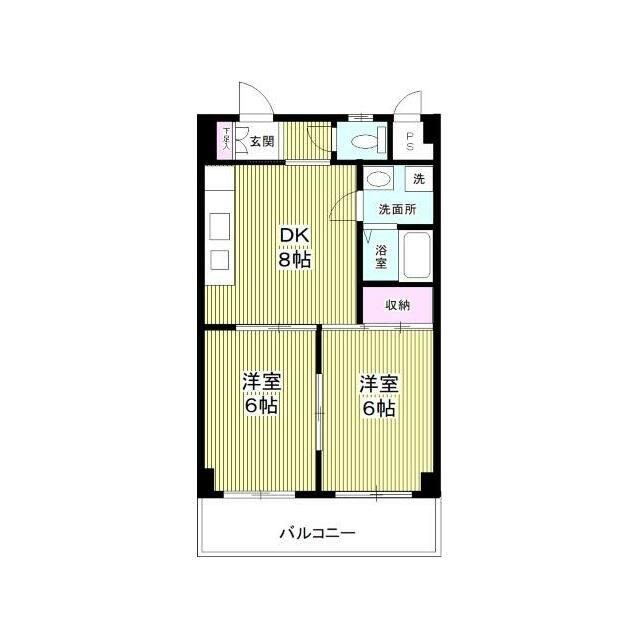 メゾン本厚木 3F号室 間取り