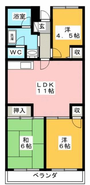 ベルドミール小田原 304号室 間取り