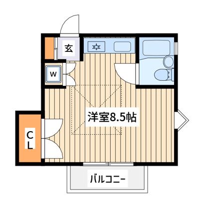 ヤングヒル飯山 202号室 間取り
