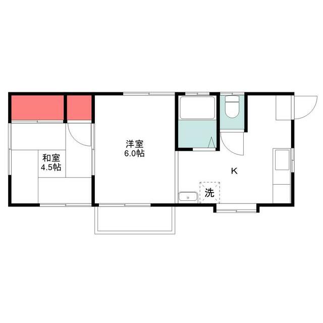 サンハイム 2号室 間取り