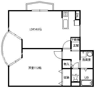 ハイエストピーク 304号室 間取り