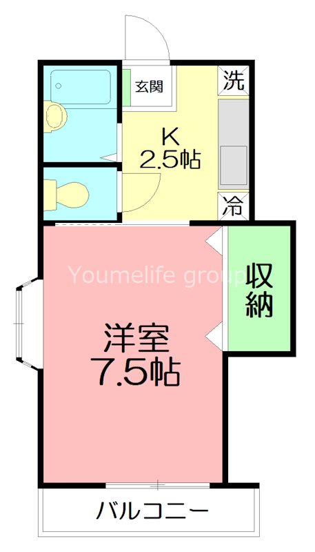 アリエッタ 105号室 間取り