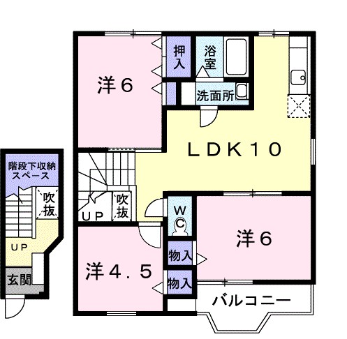 サンライズ渋沢Ⅱ 203号室 間取り