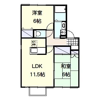 ブロッサムＡ  202号室 間取り