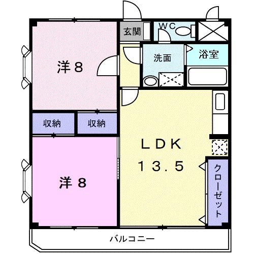 フレア・エクレール湘南 304号室 間取り