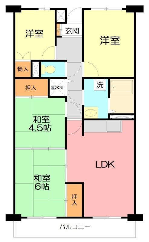 ライオンズマンション厚木 203号室 間取り