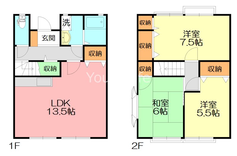 テラスハウス三井 2号室 間取り