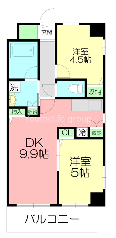 グラン・コスタ湘南弐番館 303号室 間取り