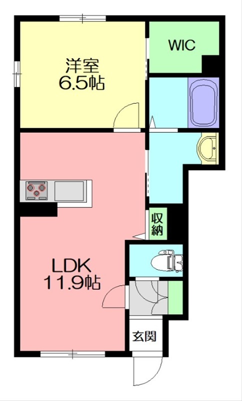 オリージャ湘南 00103号室 間取り
