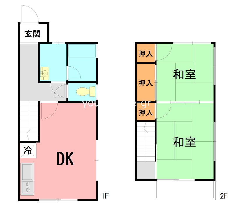 コーポイザワ D号室 間取り