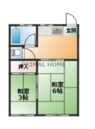 平和荘 7号室 間取り