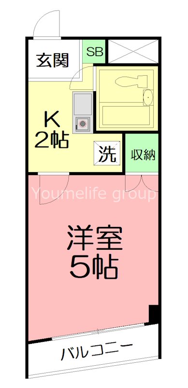 ビューハイツ湘南 202号室 間取り