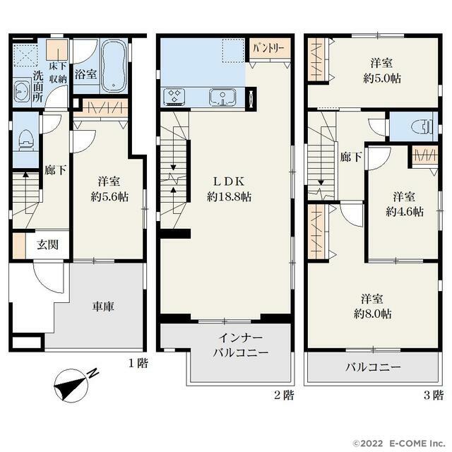 藤沢市大鋸５期　２号棟 間取り