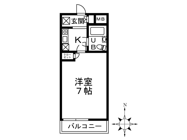 マリーンヴィラ湘南 303号室 間取り