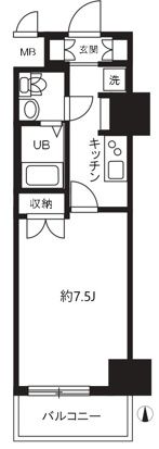 ステラ平塚 604号室 間取り