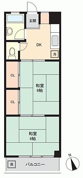 座間アイランドハイツ 102号室 間取り