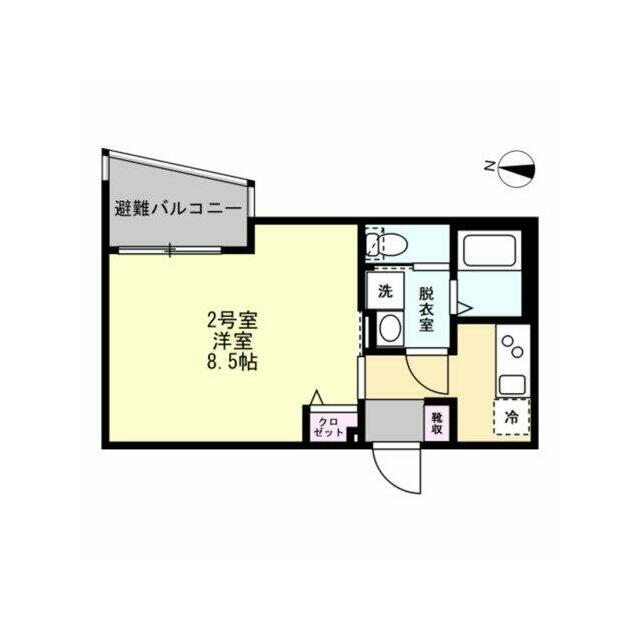 Lapel Melia Ⅲ 302号室 間取り