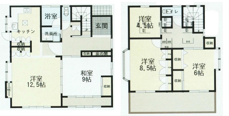石上貸家 間取り