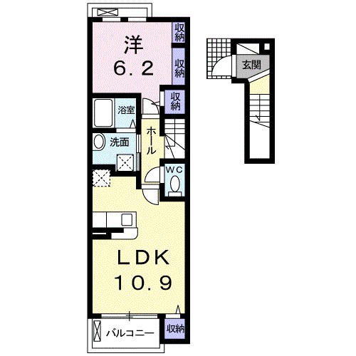サンリット 202号室 間取り
