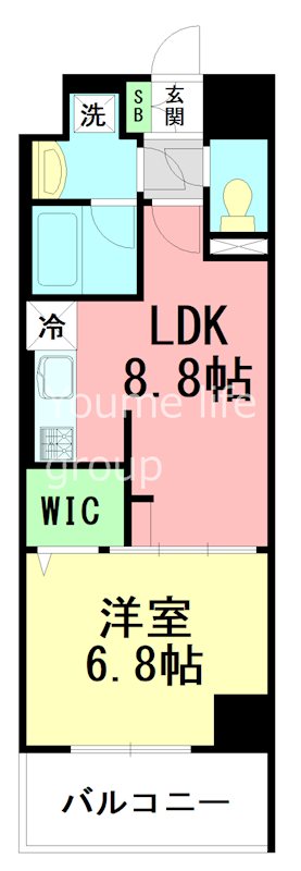 リベラ　マーロⅢ 903号室 間取り