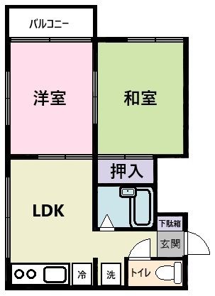クロノス藤沢  202号室 間取り