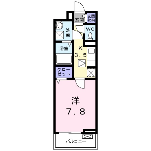 コンソランテ 104号室 間取り