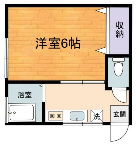 三戸部アパート 10号室 間取り