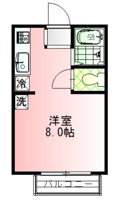 プラッツアイリス 201号室 間取り