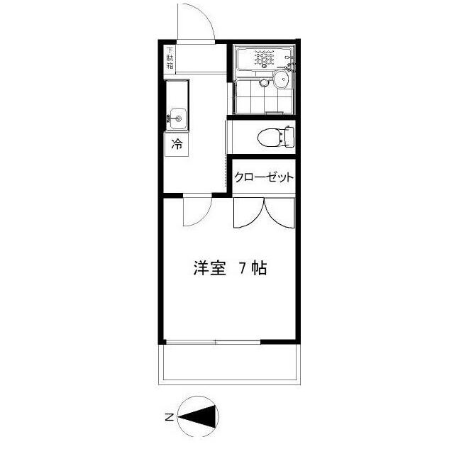 大木ハイム 104号室 間取り