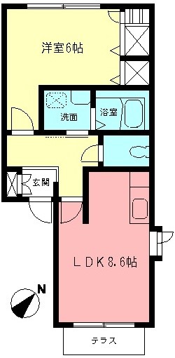 アルタ 102号室 間取り