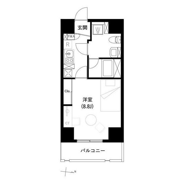 Access湘南平塚 0901号室 間取り