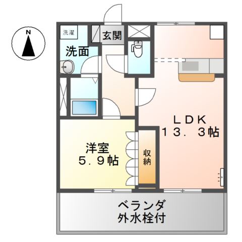 レインボーⅠ 間取り