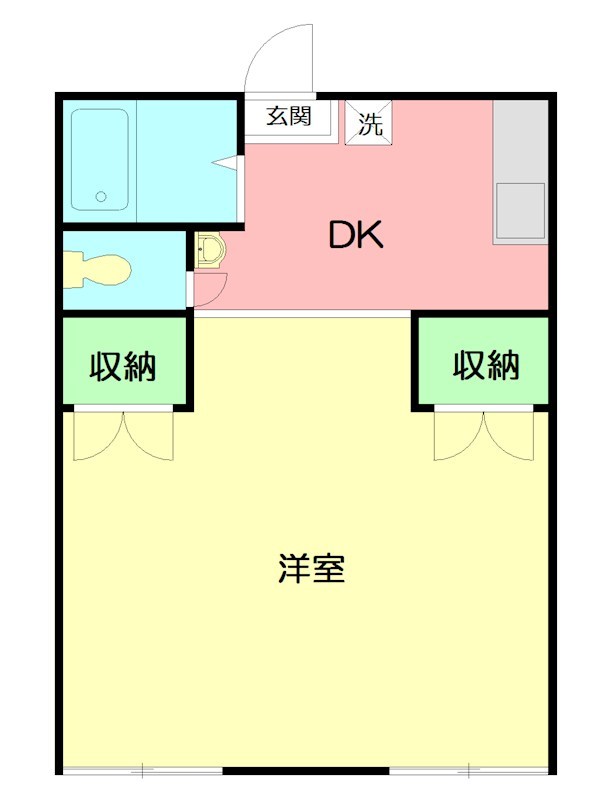 辻堂ハイム 2A号室 間取り