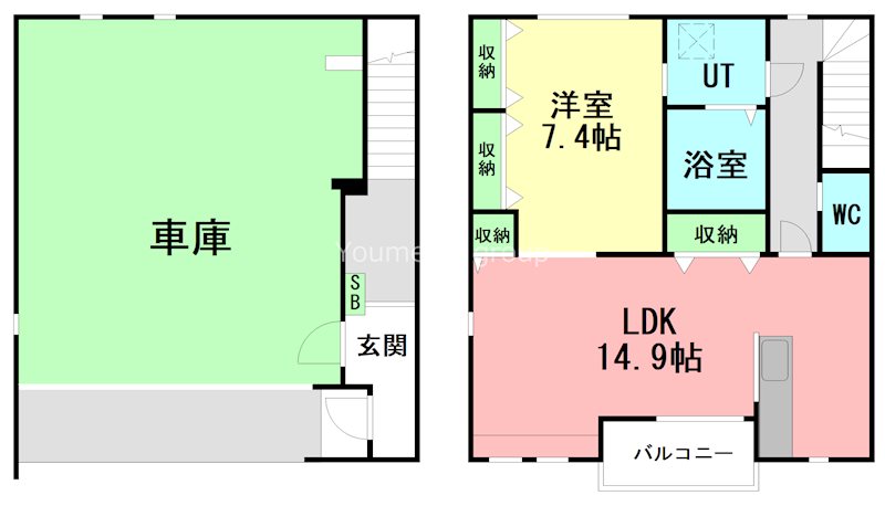 パンプキン湘南 102号室 間取り
