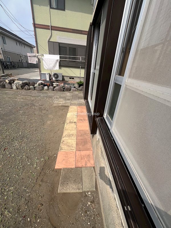 蟹江アパート ベランダ
