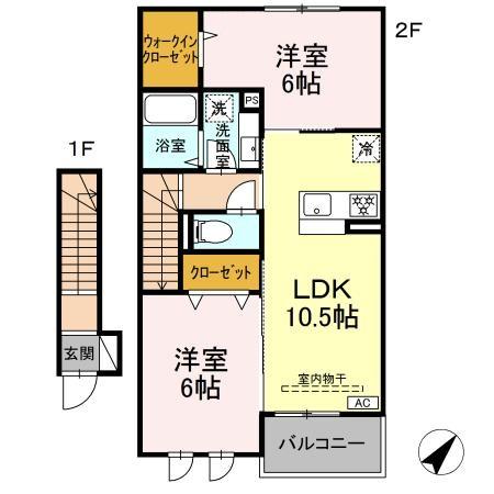 ライフステージⅡ 202号室 間取り