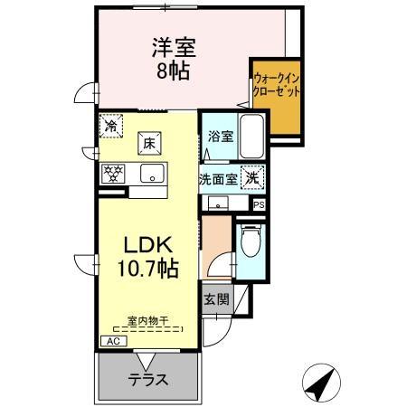 ライフステージⅡ 101号室 間取り