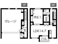 Garagea I 105号室 間取り