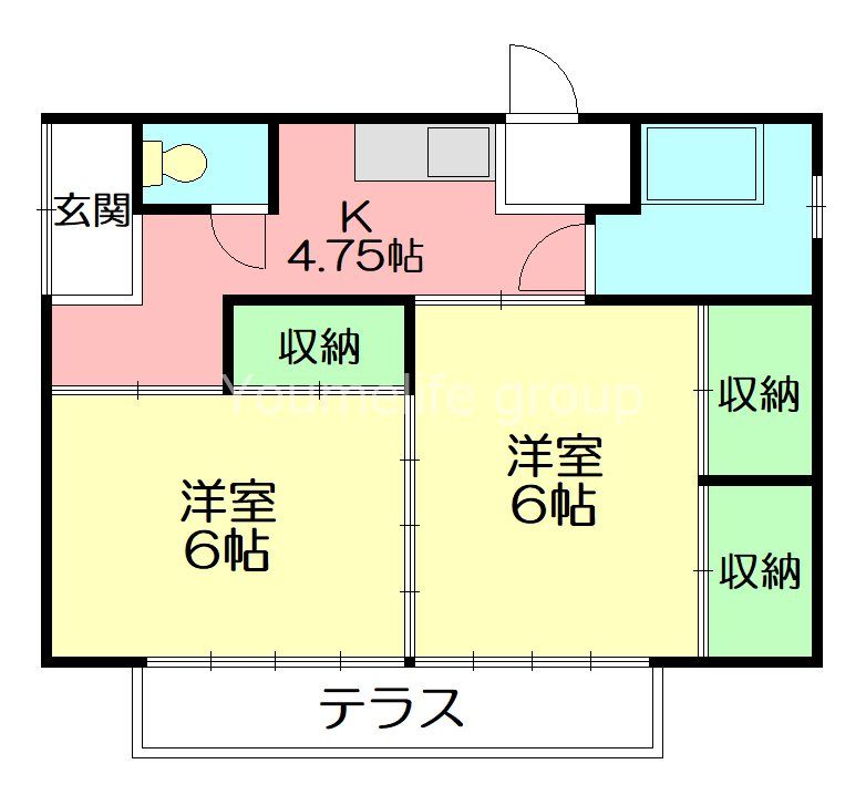 野地貸家 間取り