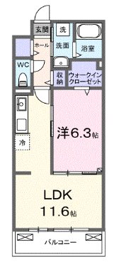 ブリーズヒル 303号室 間取り